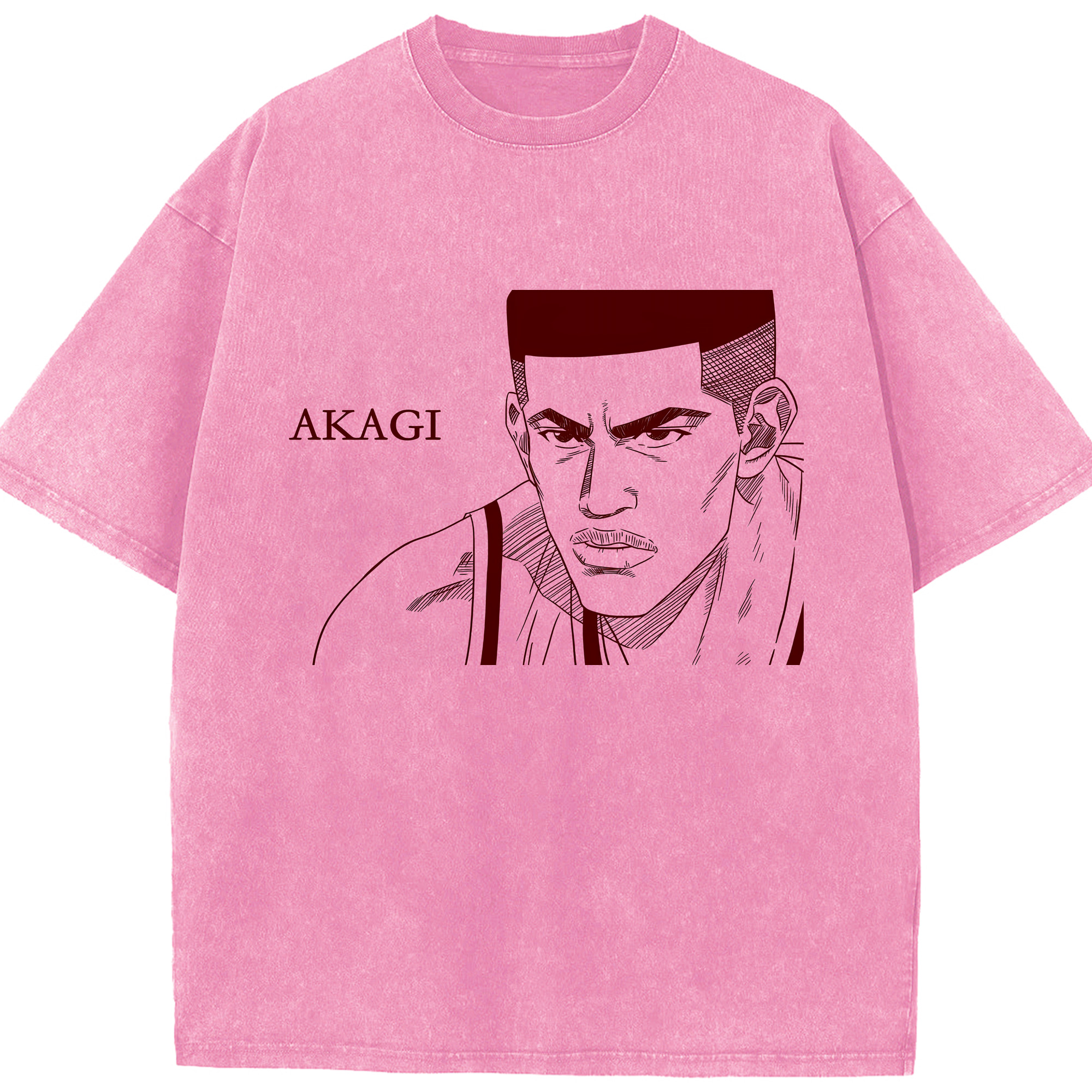 （画像用） SLAM DUNK／スラムダンク 綿100% ヴィンテージ風 半袖Tシャツ（フロントプリント）